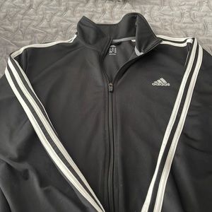 Adidas men’s front jacket black excellent condition
